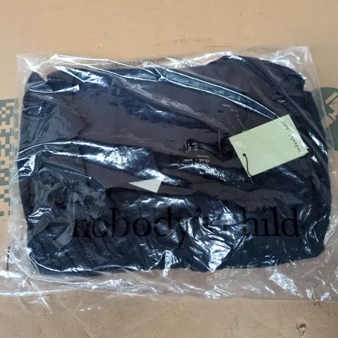 BAGGED NOBODYS CHILD PETITE CORA MINI DRESS IN NAVY - UK 12