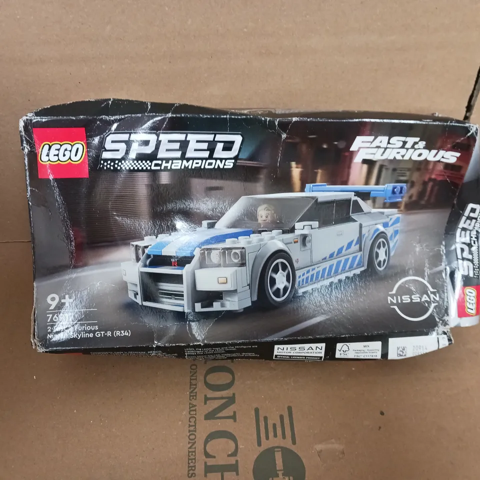 BOXED LEGO SPEED CHAMPION FAST AND FURIOUS - 2 FAST 2 FURIOUS NISSAN SKYLINE GT-R - 76917 RRP £20.5