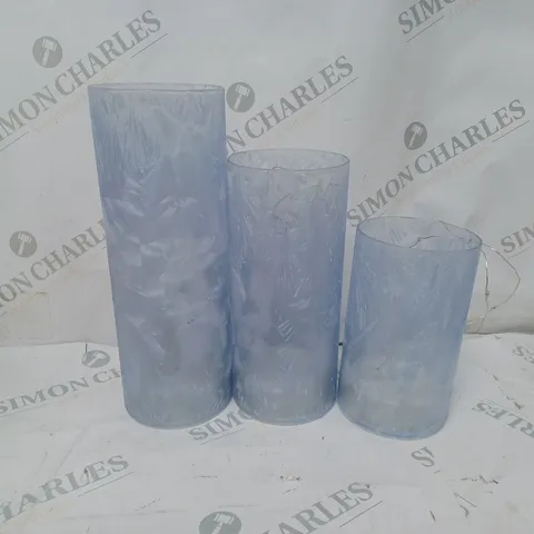 HOME REFLECTIONS SET OF 3 PRE-LIT CYLINDERS