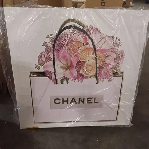 LARGE CHANEL BAG CANVAS ART PIECE 