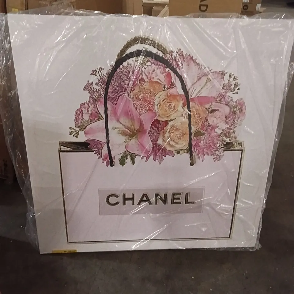 LARGE CHANEL BAG CANVAS ART PIECE 