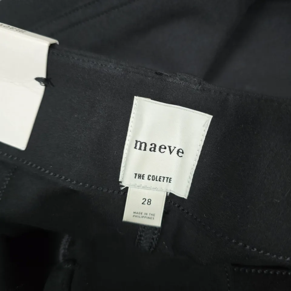 MAEVE THE COLETTE TOUSERS IN BLACK - SIZE 28