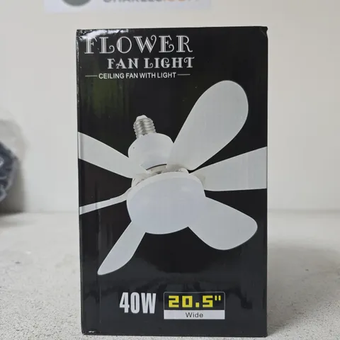 FLOWER FAN LIGHT CEILING FAN WITH LIGHT – 40W, 20.5IN WIDE