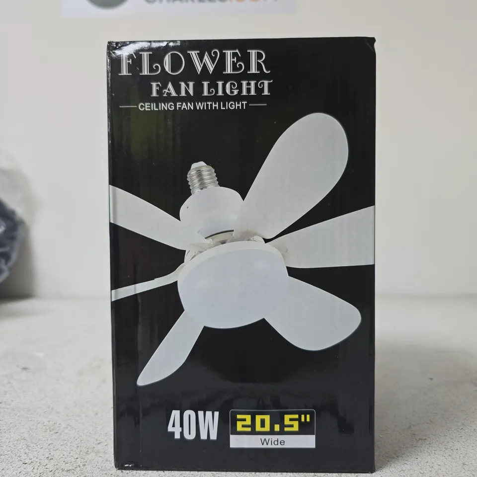 FLOWER FAN LIGHT CEILING FAN WITH LIGHT – 40W, 20.5IN WIDE