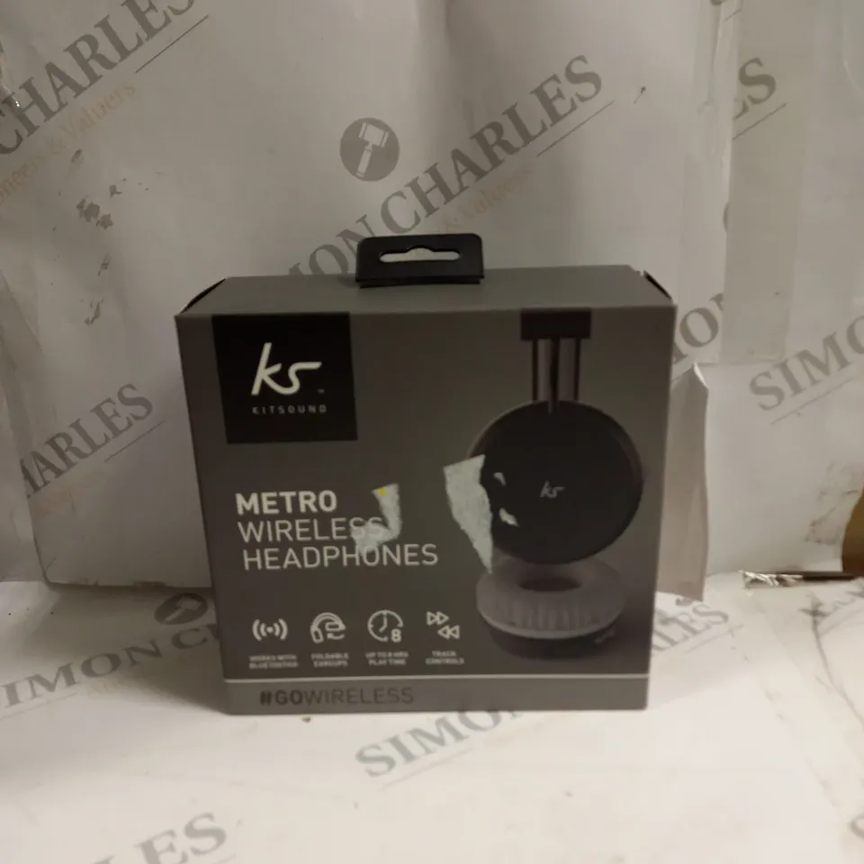 10 X BOXED KITSOUND METRO WIRELESS HEADPHONES 