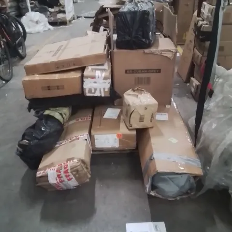 PALLET OF NEO PRODUCTS AND ASSORTED HOUSEHOLD GOODS TO INCLUDE,MIRROR,BAR STOOLS,PARASOL,FAN,AIR COOLER