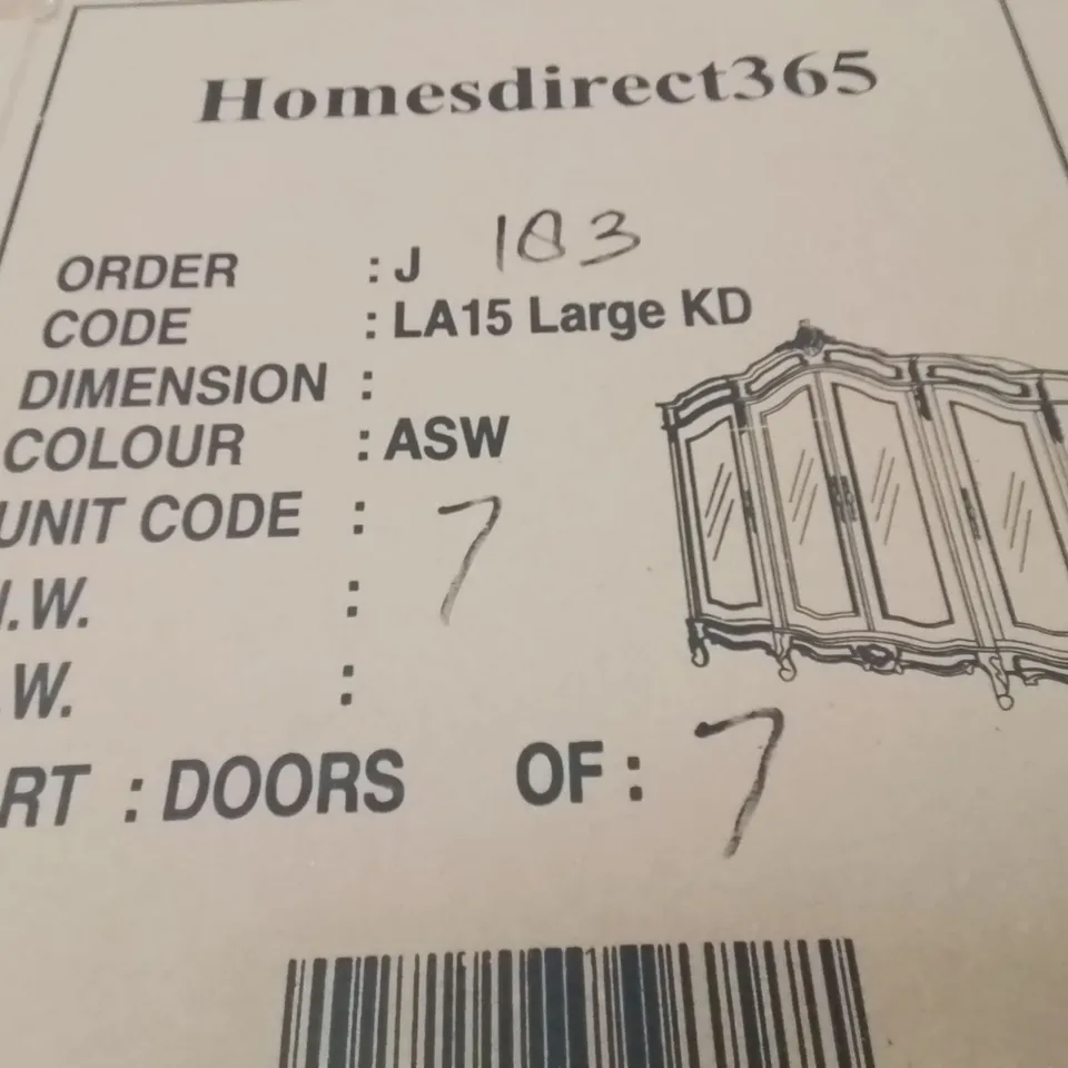 BRAND NEW HOMESDIRECT365 LARGE MIRRORED WARDROBE 