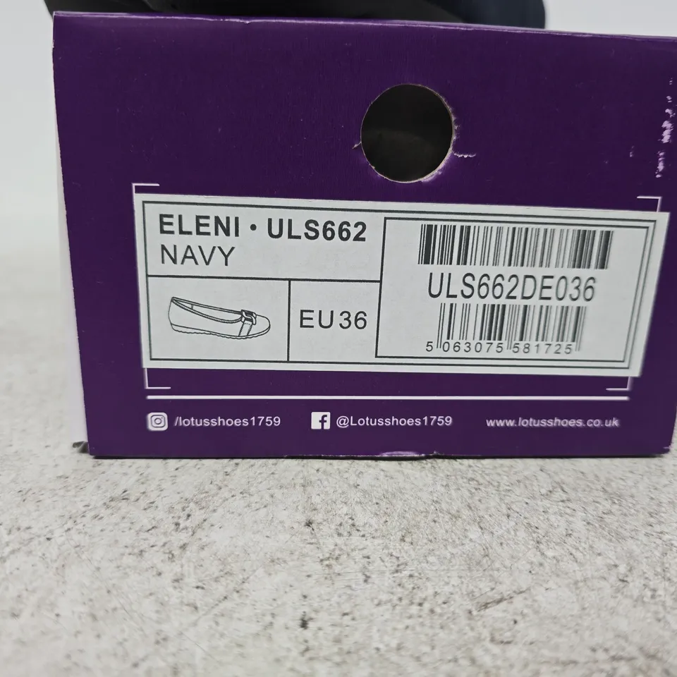 LOTUS ELENI NAVY SIZE 36 SHOES BOXED