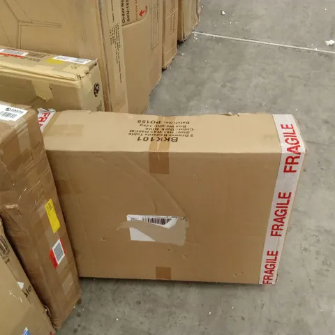 BOXED 2 DRAWER BEDSIDE TABLE - DARK BLUE (1 BOX)