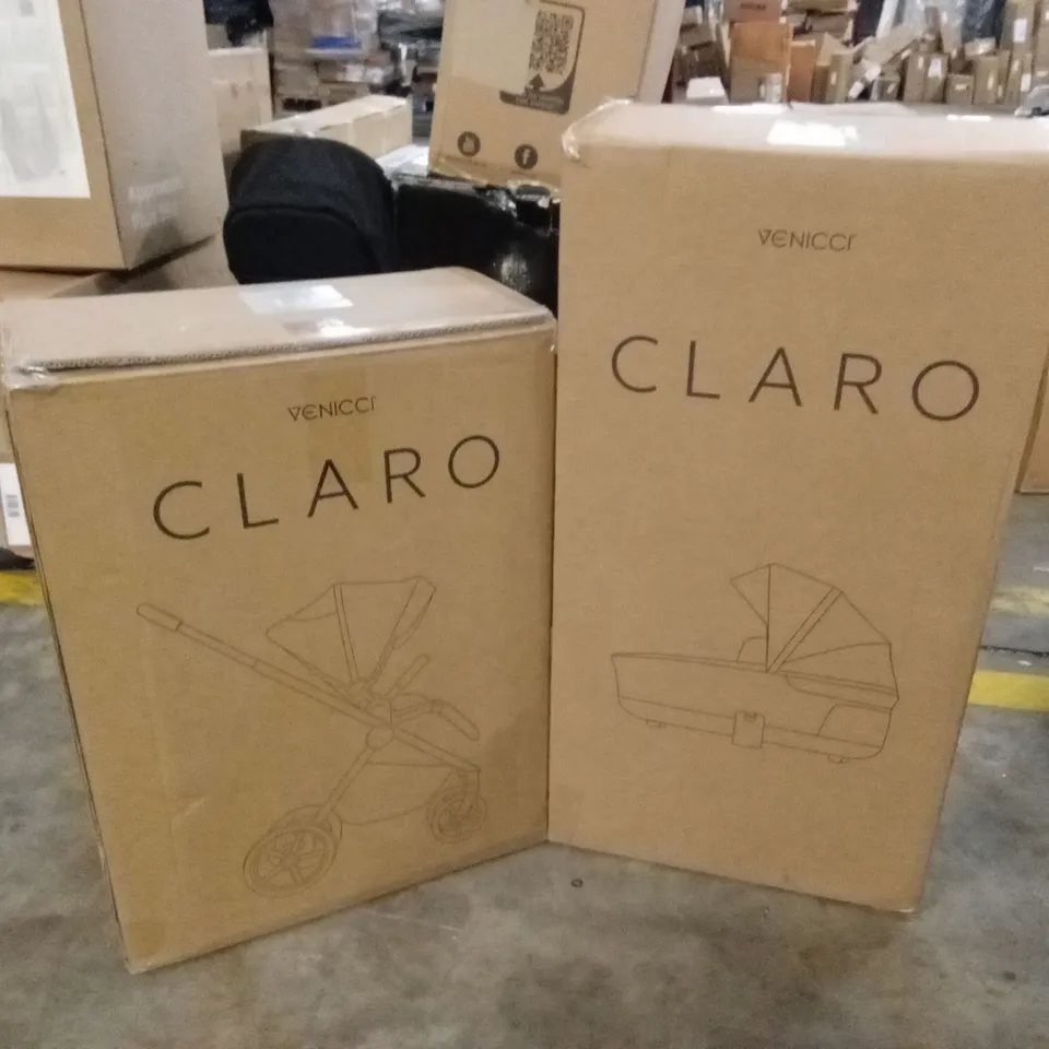 BOXED VENICCI CLARO STROLLER AND CARRYCOT (2 BOXES)