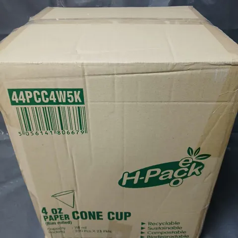 BOXED SET OF 5000 4OZ PAPER CONE CUPS