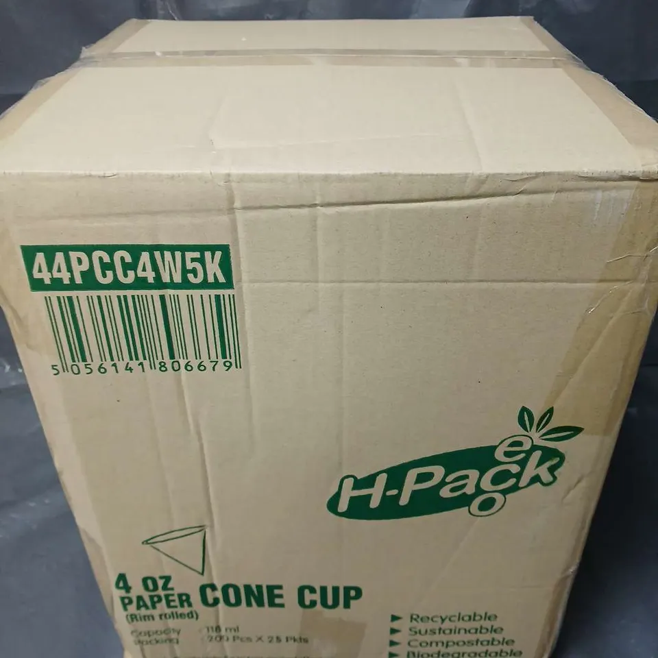 BOXED SET OF 5000 4OZ PAPER CONE CUPS