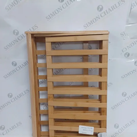 ORGANISED OPTIONS BAMBOO FOLDABLE SHOE RACK