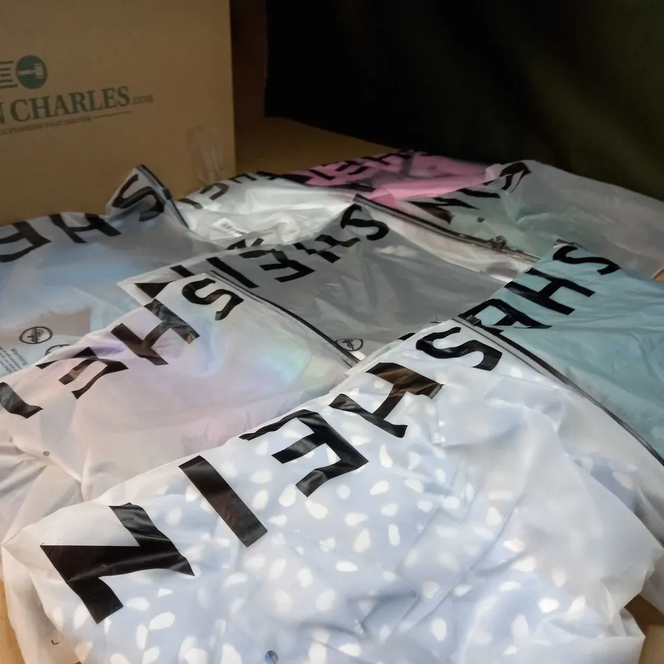 LOT OF APPROX 15 ASSORTED BAGGED SHEIN PRODUCTS