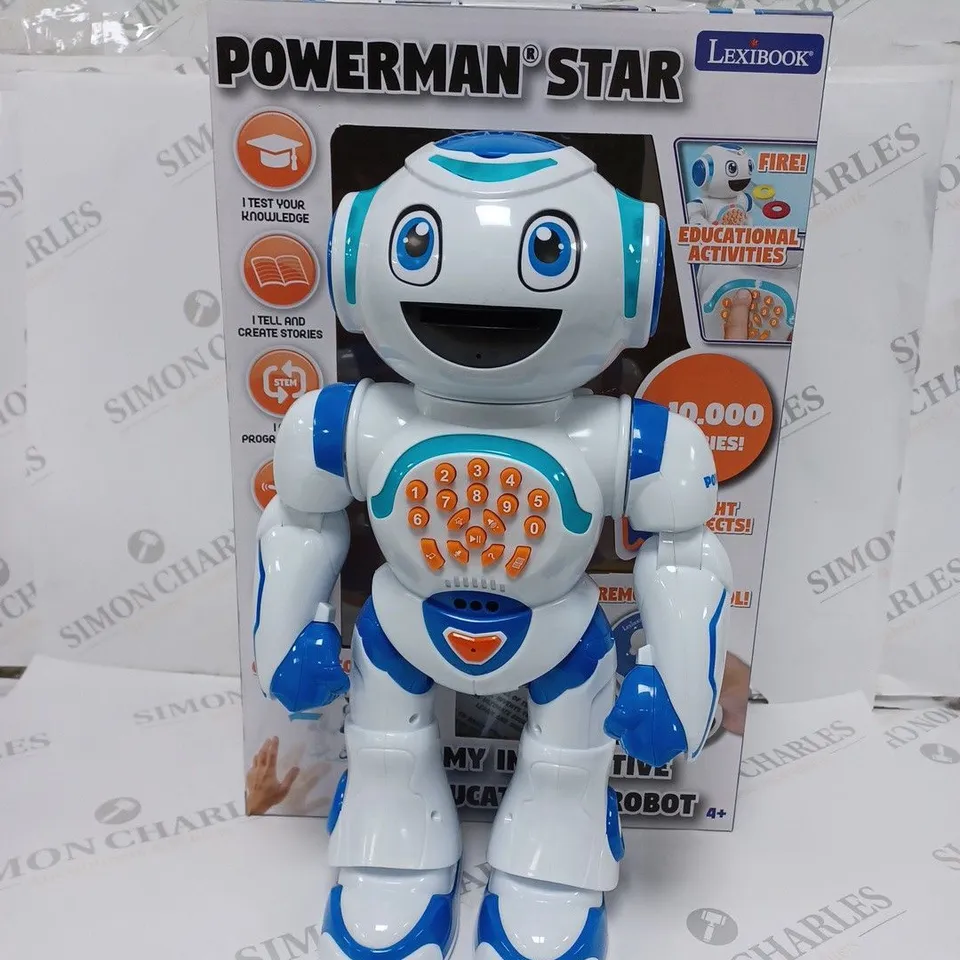 BOXED LEXIBOOK POWERMAN STAR NY INTERACTIVE EDUCATIONAL ROBOT 