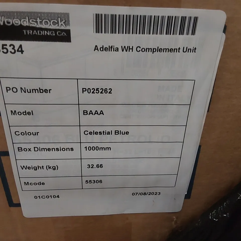 PALLET CONTAINING A LARGE QUANTITY OF BATHROOM FURNITURE PARTS INCLUDING: WH COMPLIMENT UNIT CARCASSES ECT