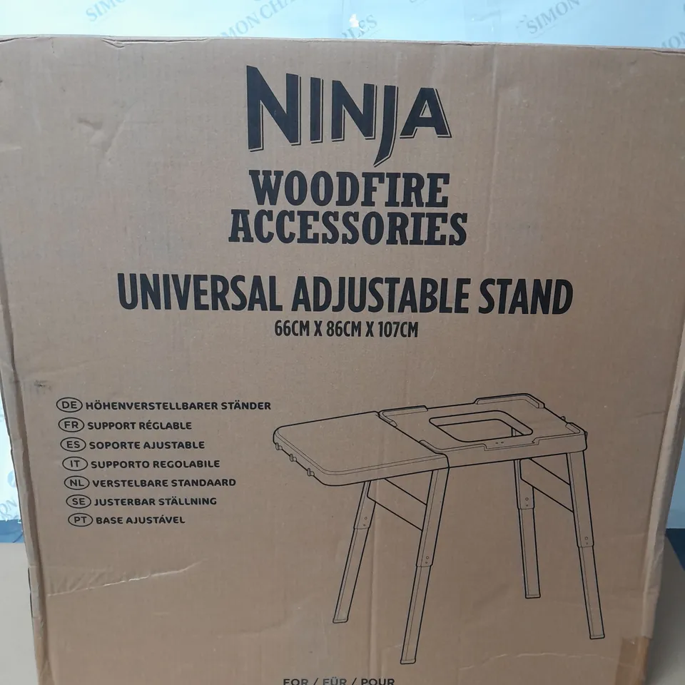 BOXED NINJA WOODFIRE UNIVERSAL STAND 66CM  X 86CM X 107CM - COLLECTION ONLY
