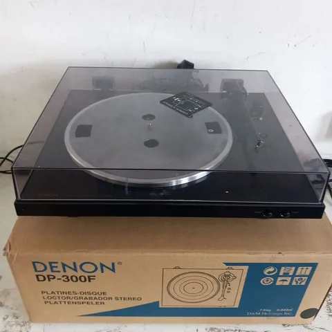 DENON DP300 BLACK RSEXC HIFI TURNTABLE