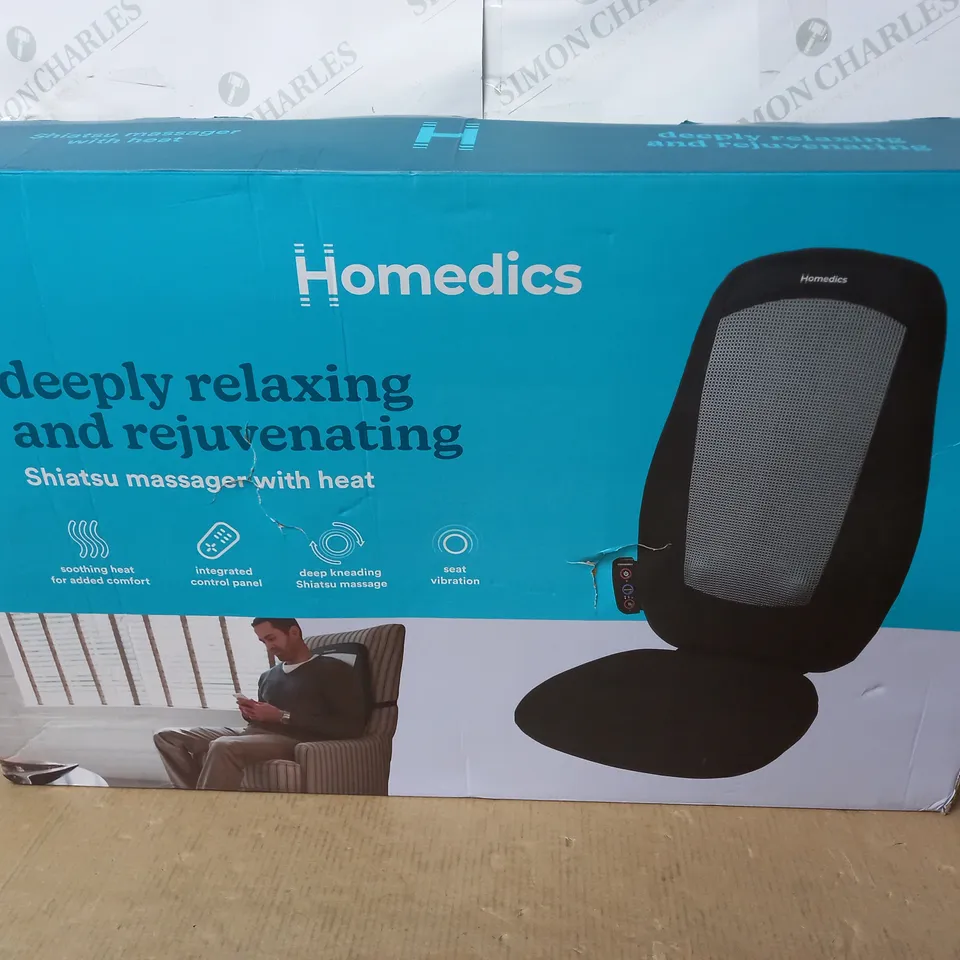 BOXED HOMEDICS SHIATSU MASSAGER WITH HEAT