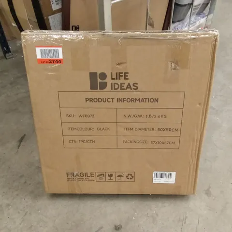 BOXED WF0072 BATHROOM MIRROR - BLACK (1 BOX)