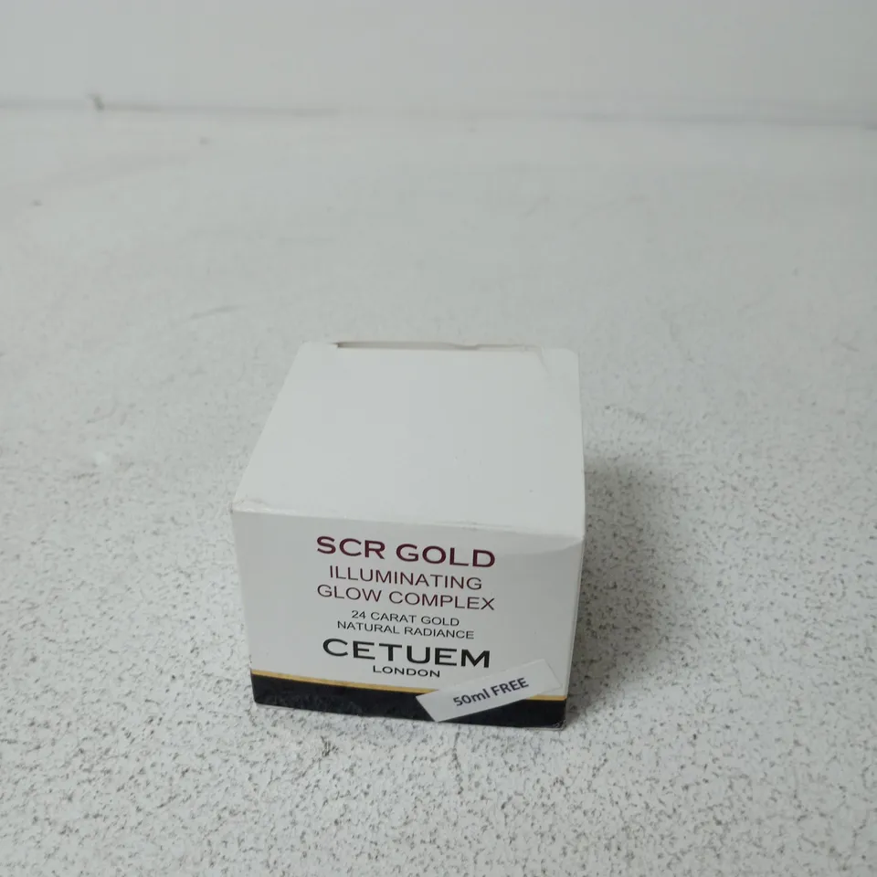 CETUEM SCR GOLD ILLUMINATING GLOW COMPLEX – 50ML – 24 CARAT GOLD FACIAL SKIN CARE (CETUEM LONDON)