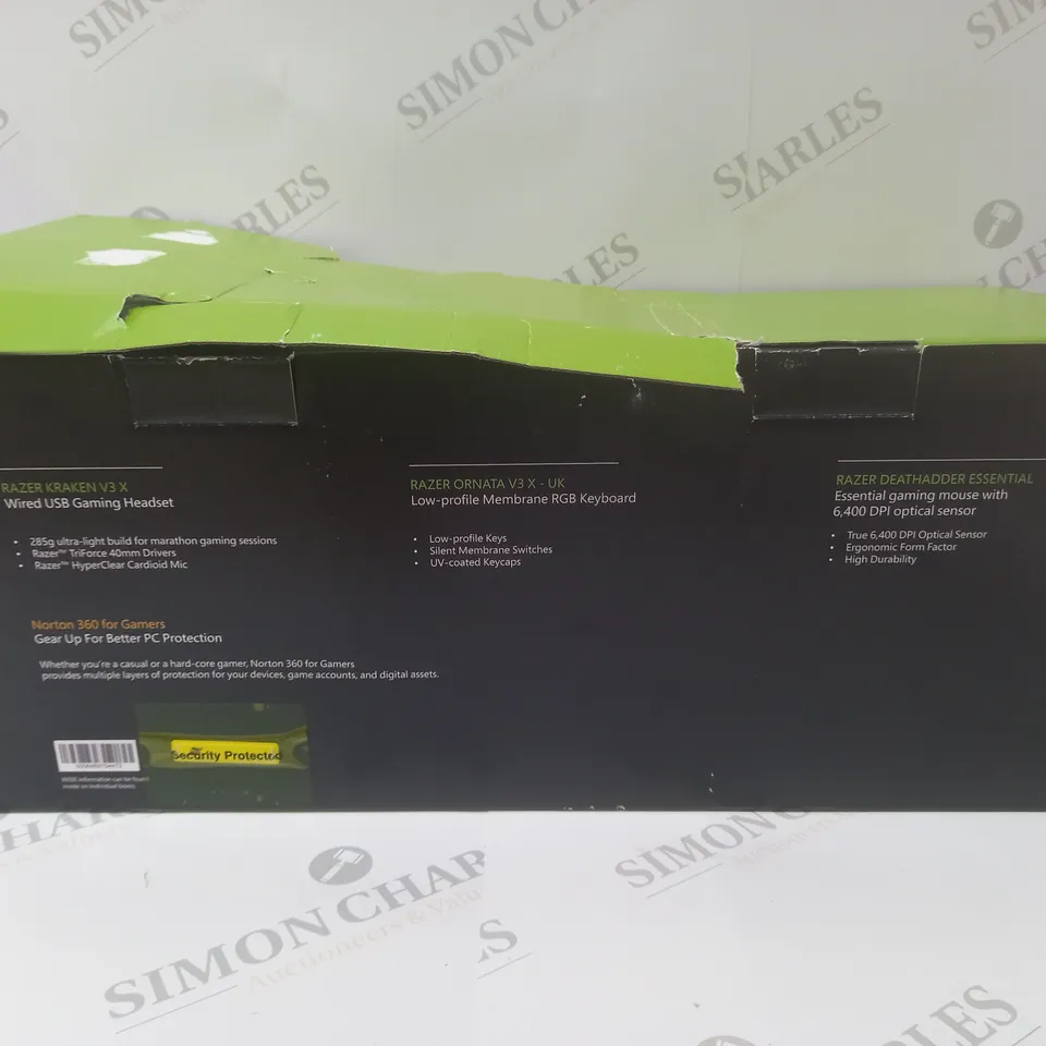 BRAND NEW BOXED RAZER GAMING BUNDLE 3 IN 1 TO INCLUDE - GAMING HEADSET, MEMBRANE RGB KEYBOARD AND ESSENTIAL GAMING MOUSE