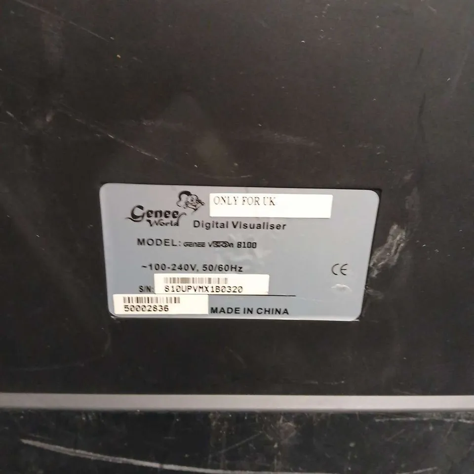 GENEE VISION 8100 DIGITAL VISUALISER
