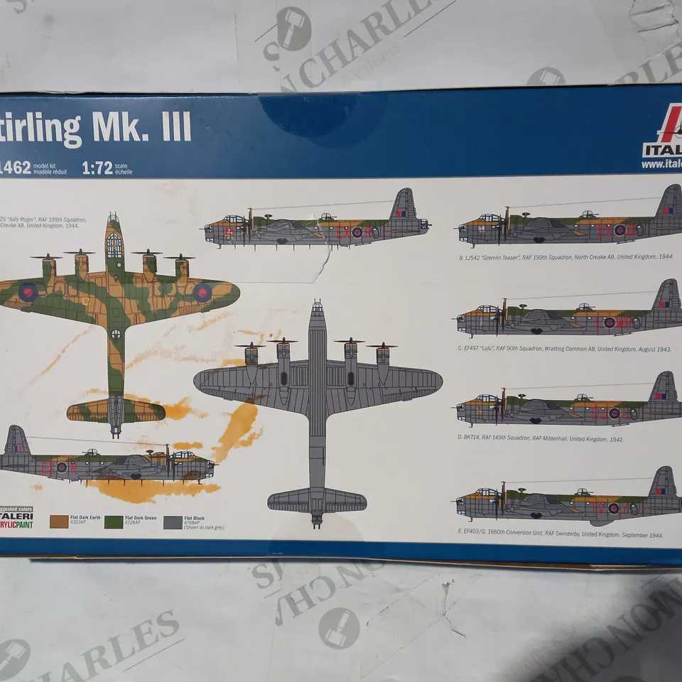 ITALERI 1462 STIRLING MK. III 1:72 SCALE MODEL