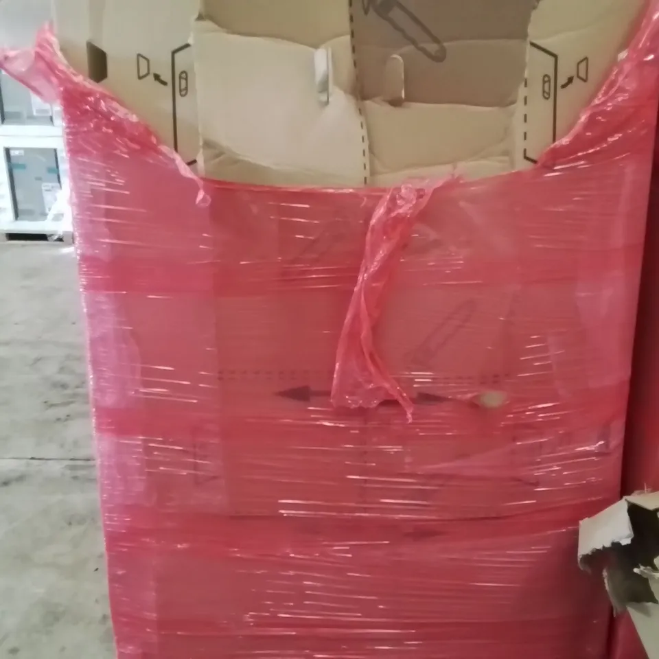 PALLET TO CONTAIN AN ASSORTMENT OF HOUSEHOLD ITEMS TO INCLUDE DUVET COVERS, MANUAL PIPE BENDER AND RELAXATION FOOT SPA ECT 