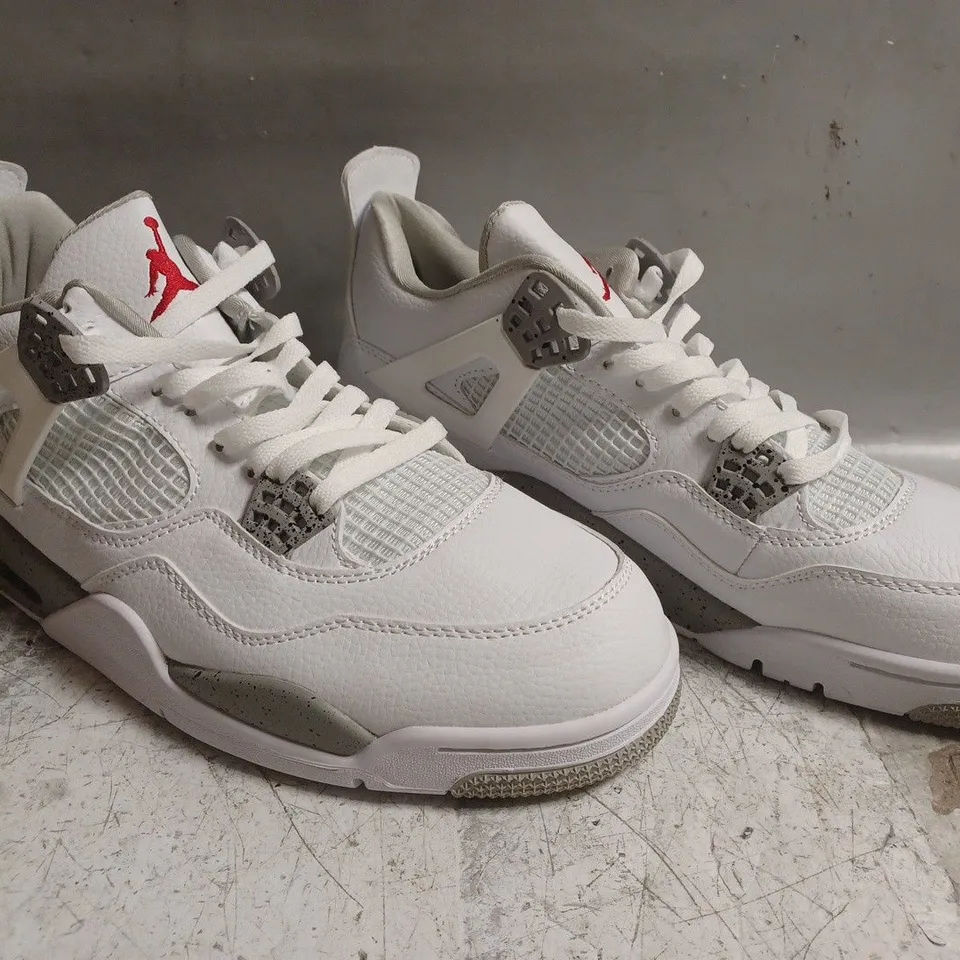 PAIR OF NIKE AIR JORDAN SHOES IN WHITE SIZE UK 12