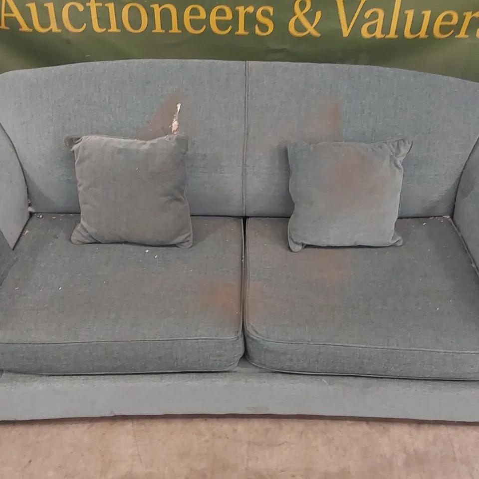 QUALITY DESIGNER 3 SEATER FABRIC UPHOLSTERED SOFA BED