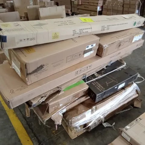 PALLET OF ASSORTED INCOMPLETE DESIGNER FURNITURE PARTS AND PIECES
