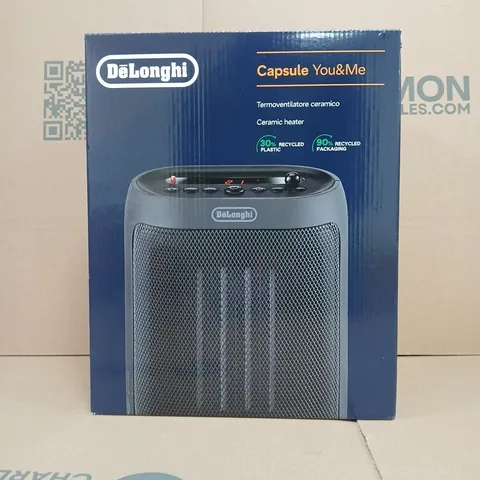 BOXED DELONGHI CAPSULE YOU&ME CERAMIC HEATER