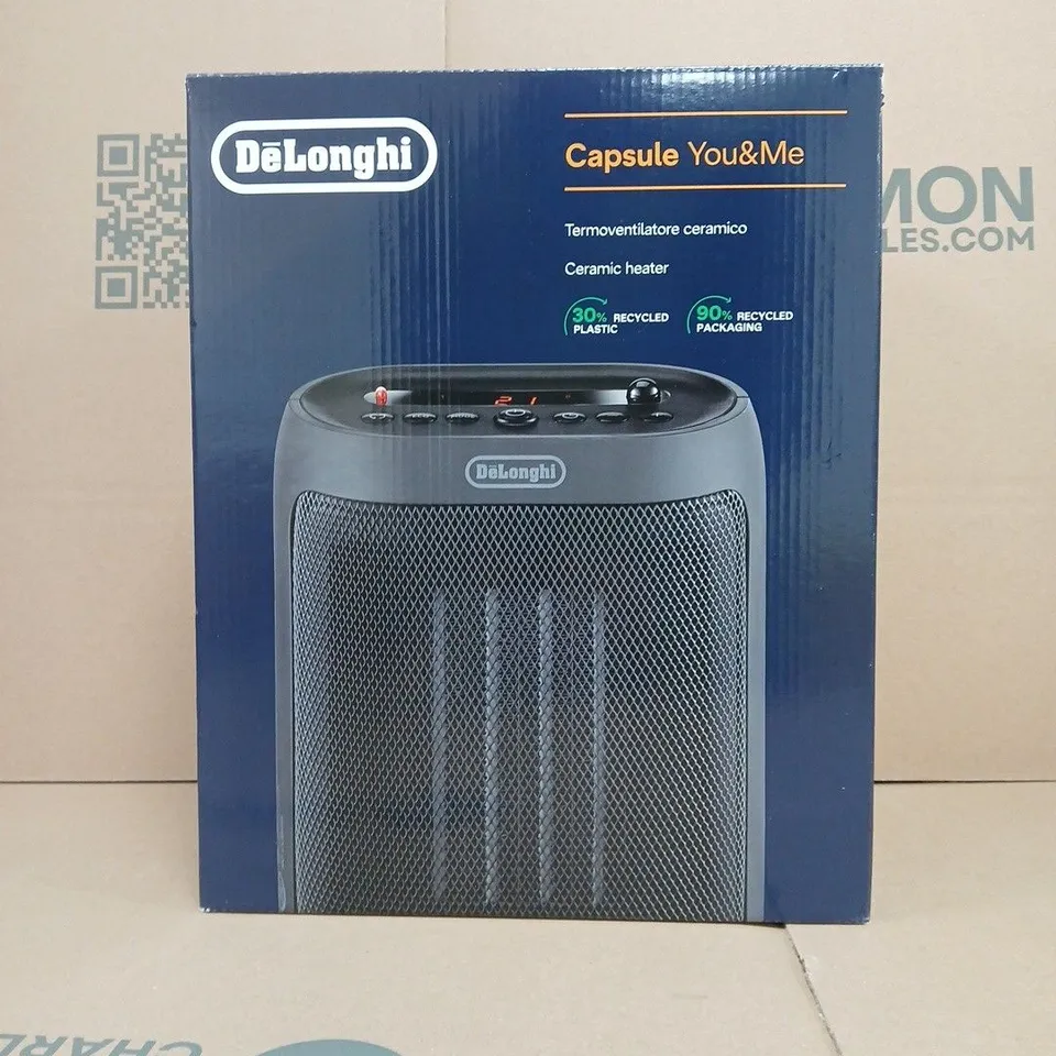 BOXED DELONGHI CAPSULE YOU&ME CERAMIC HEATER