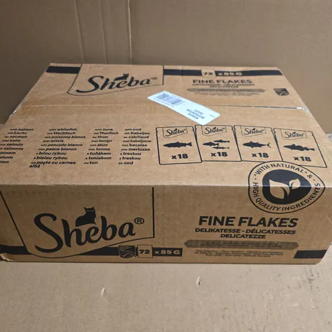 SHEBA FINE FLAKES CAT FOOD – 72 X 85G TINS (MULTI-PACK)