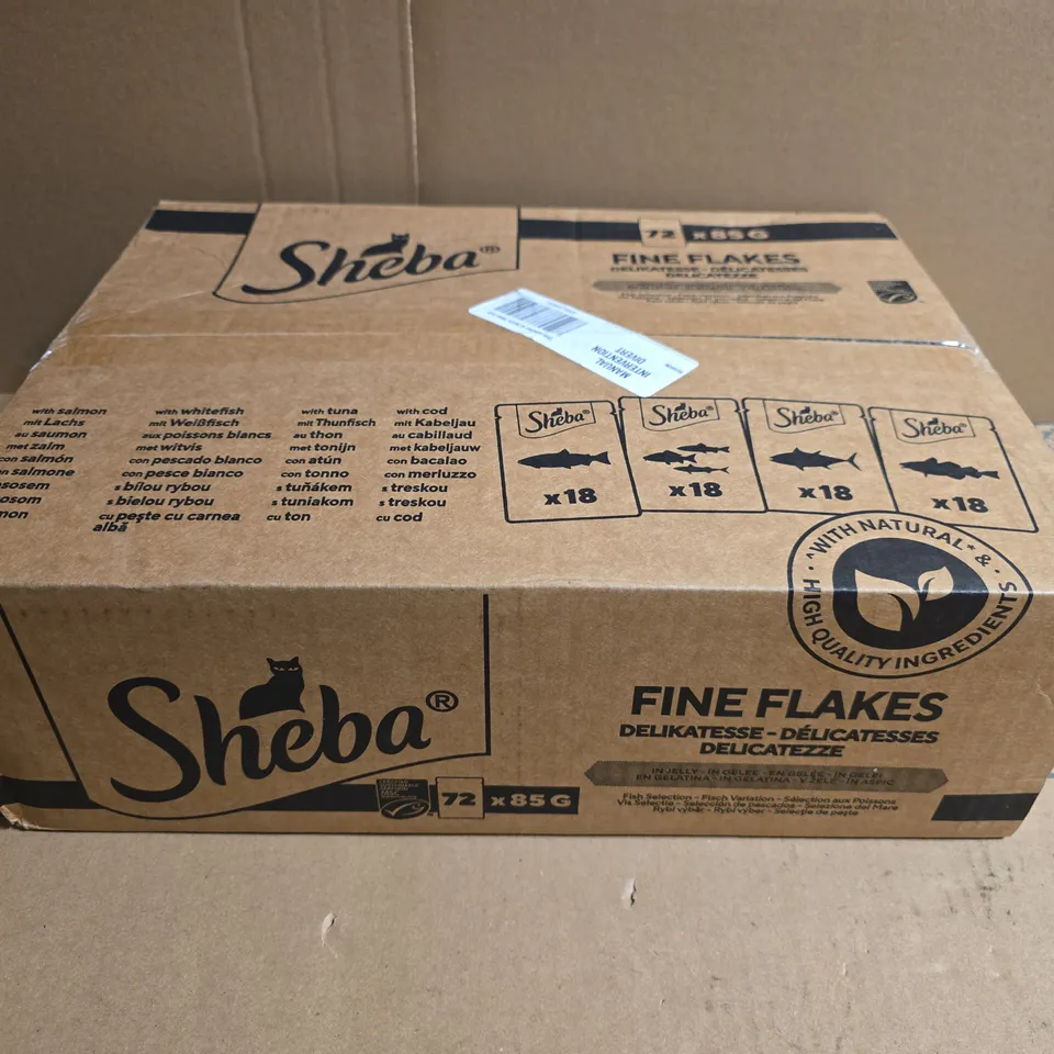 SHEBA FINE FLAKES CAT FOOD – 72 X 85G TINS (MULTI-PACK)
