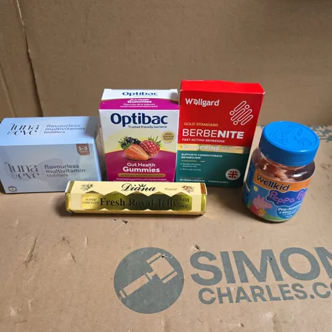 APPROXIMATELY 15 ASSORTED VITAMIN/HEALTH AID PRODUCTS TO INCLUDE WELLKID, OPTIBAC AND WELLGARD