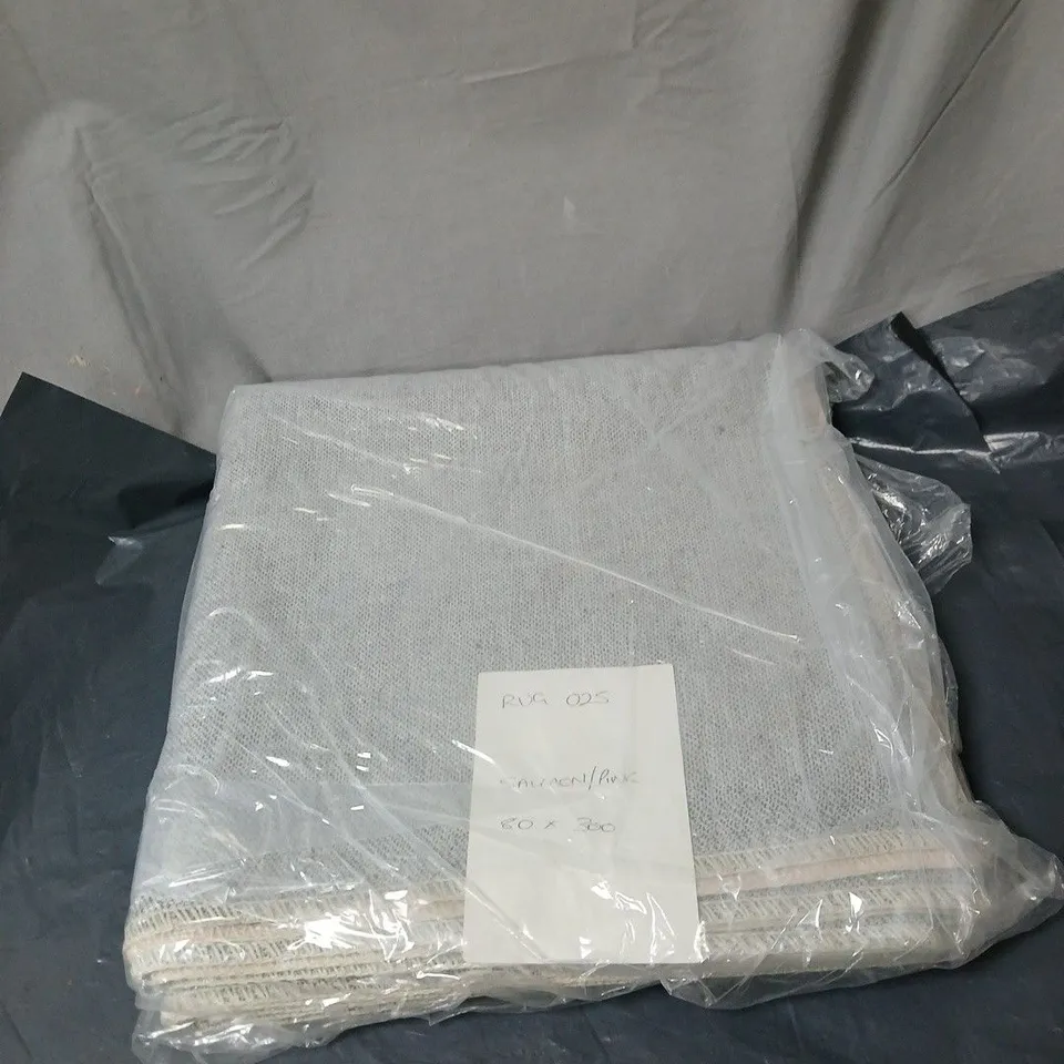 ALYSSA COLLECTION SALMON PINK RUG - 80 X 300CM 