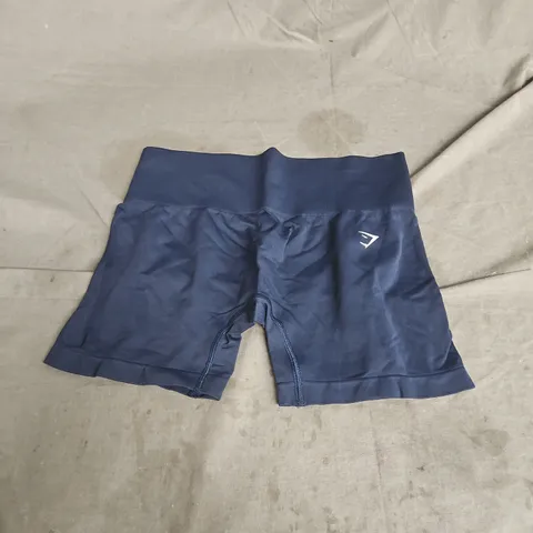 GYMSHARK EVERYDAY SEAMLESS SHORTS IN NAVY SIZE M