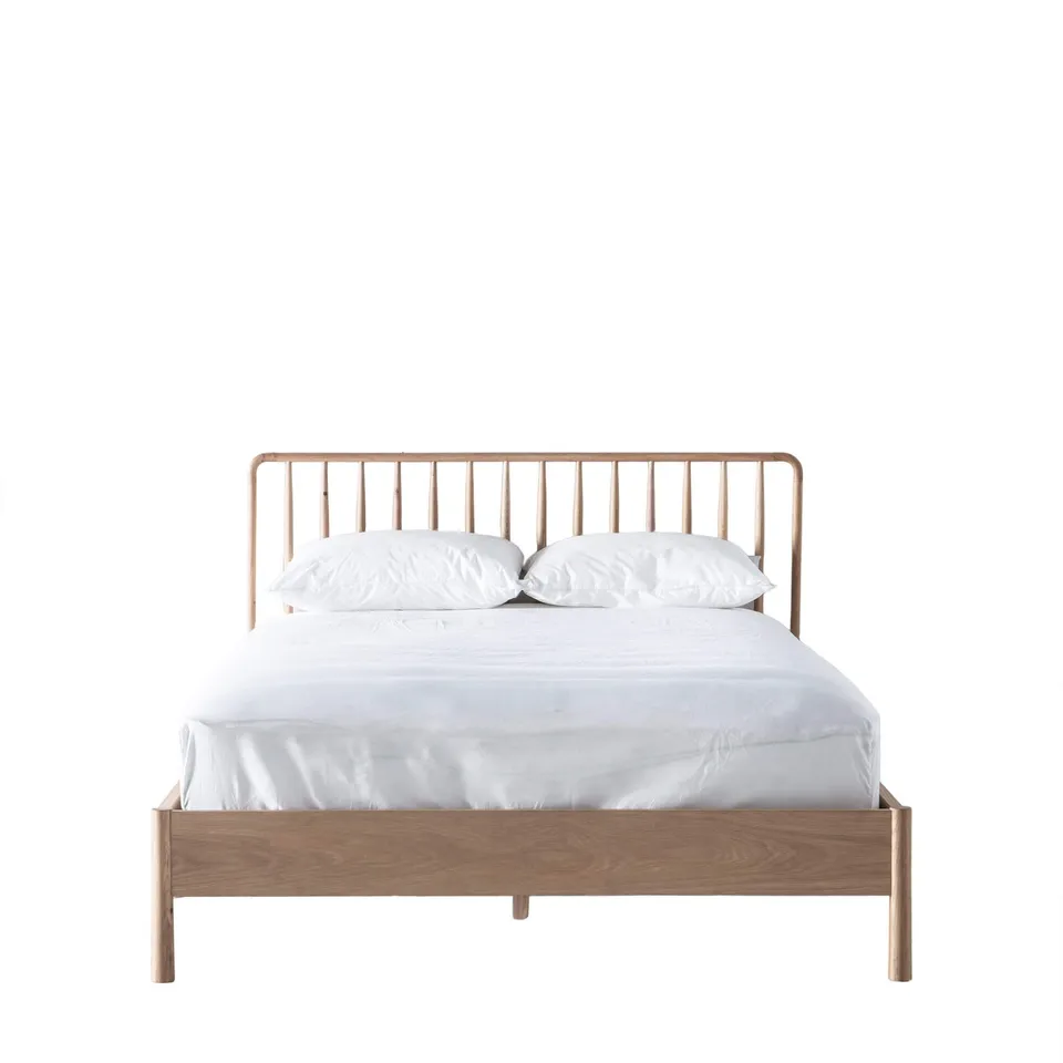 BOXED GALLERY DIRECT WYCOMBE SUPER KING SPINDLE BED (2 BOXES)
