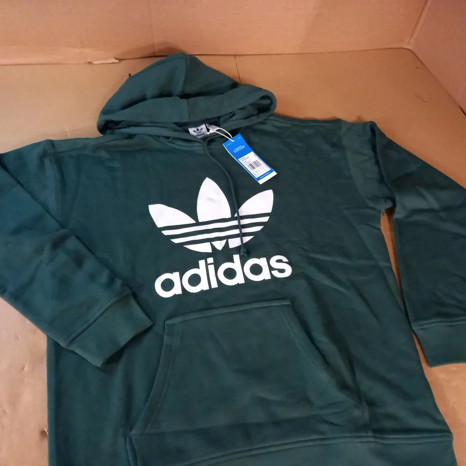 ADIDAS TRF GREEN HOODIE - UK 10
