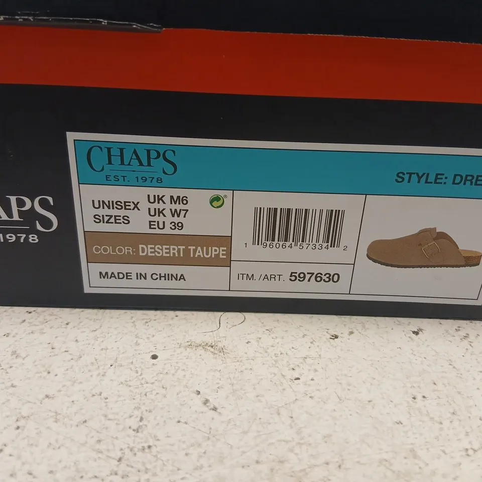 CHAPS DREW SANDALS – DESERT TAUPE (UNISEX, UK 6-7, EU 39)
