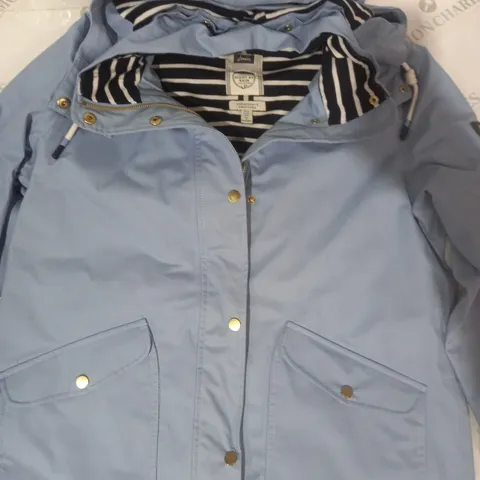 JOULES WATERPROOF & BREATHABLE COAT IN LIGHT BLUE UK SIZE 12