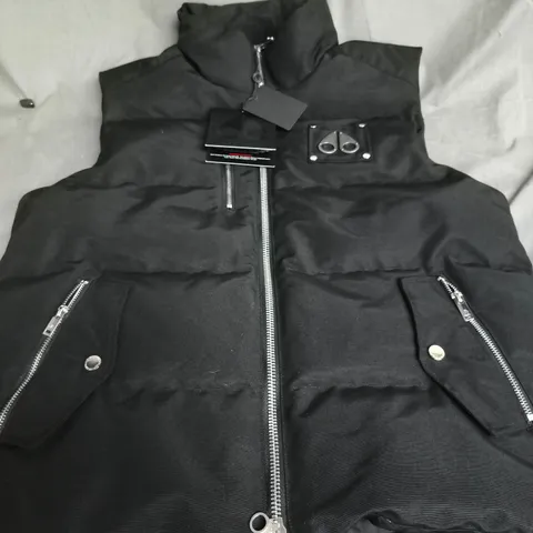 MOOSE KNUCKLES CANADA BLACK PUFFER GILET - SIZE UNSPECIFIED