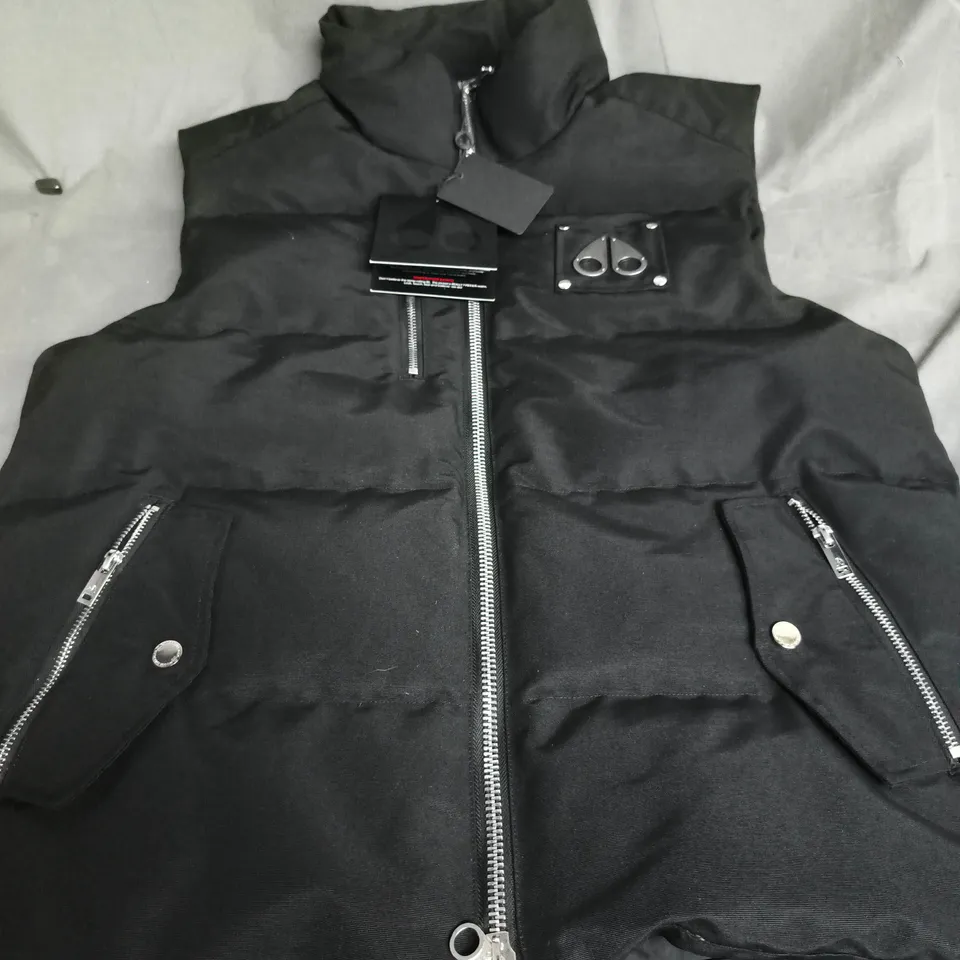 MOOSE KNUCKLES CANADA BLACK PUFFER GILET - SIZE UNSPECIFIED
