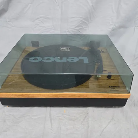 Lenco LS-300 Bluetooth Turntable with Glass Lid – Wood Plinth