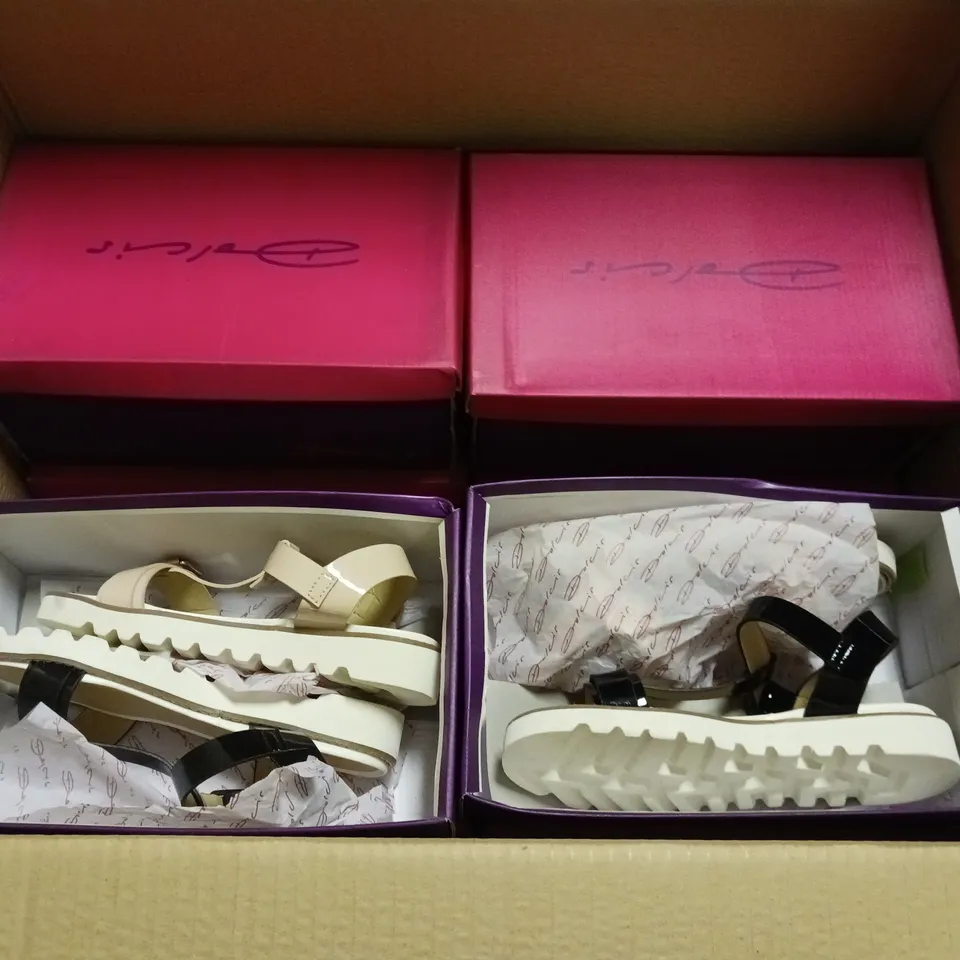 LOT OF 12 ASSORTED BOXED PAIRS OF DORCIS SANDALS - VARIOUS SIZES