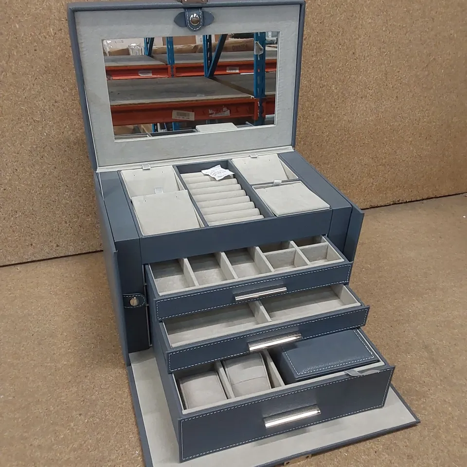 MEERVEIL LARGE JEWELLERY BOX - GREY