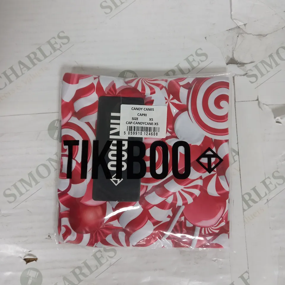 TIKIBOO CAPRI IN CANDY CANE PRINT SIZE XS