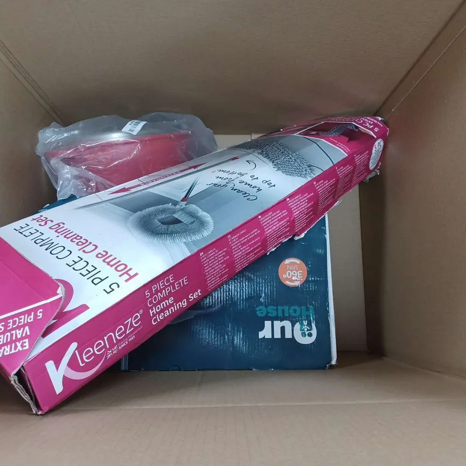 LOT OF 5 HOUSEHOLD ITEMS TO INCLUDE GARDEN ORNAMENTS AND CLEANING PRODUCTS